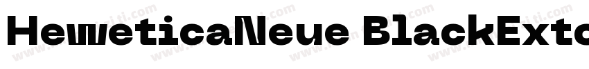 HeweticaNeue BlackExtobl字体转换
